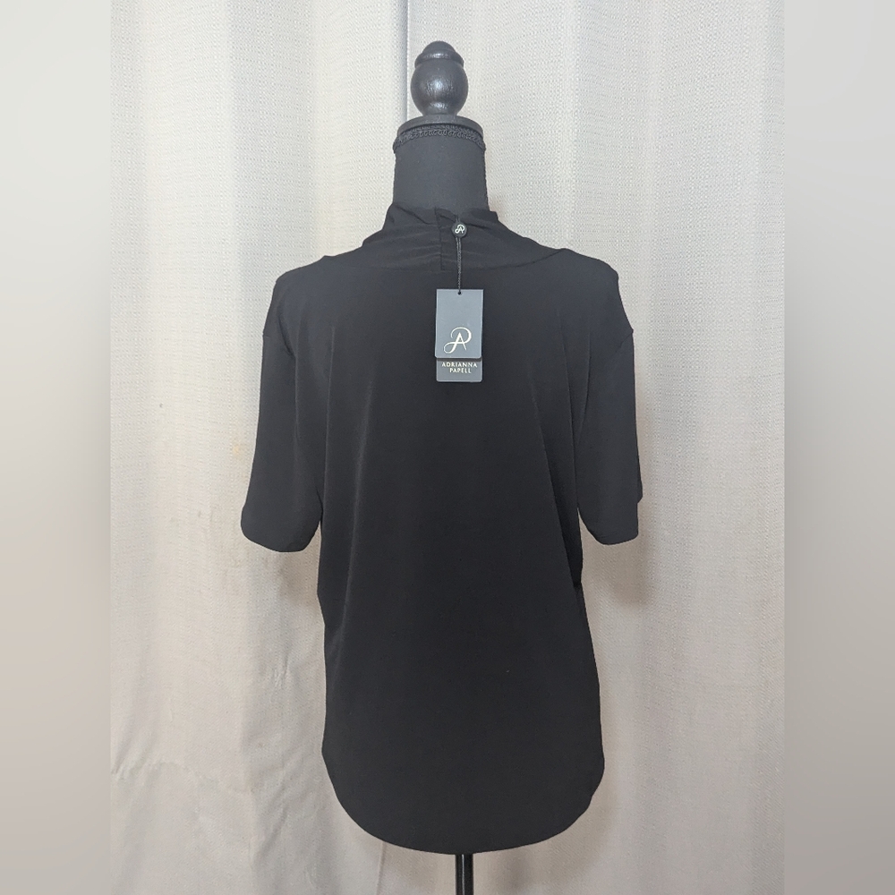 Adrianna Papell Black Blouse
